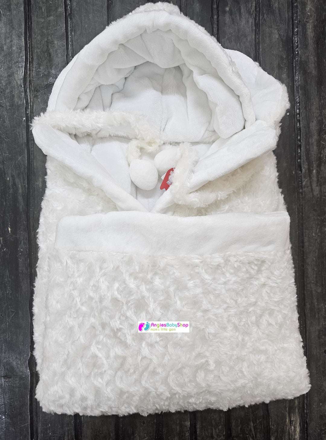 Receiving Hooded Baby Shawl