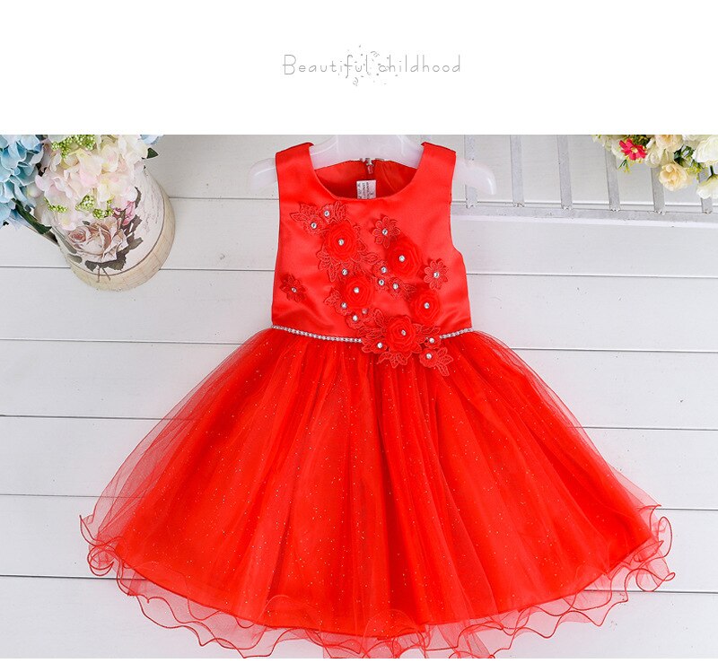 Girls Dress- Red