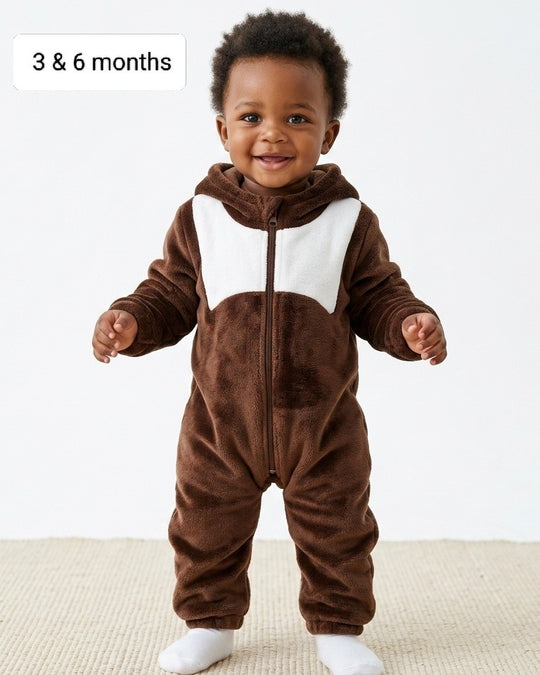 Warm Baby Fleece Romper