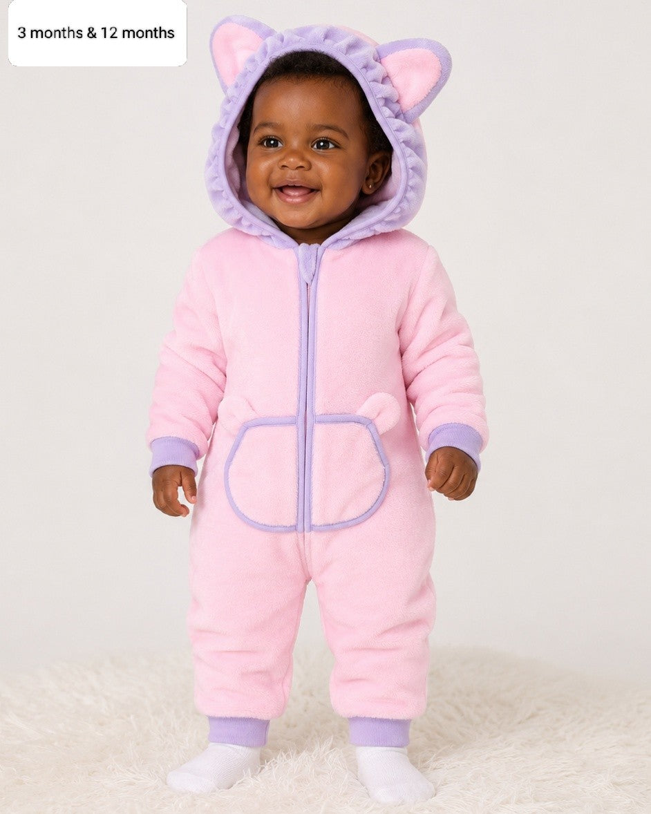 Warm Baby Fleece Romper