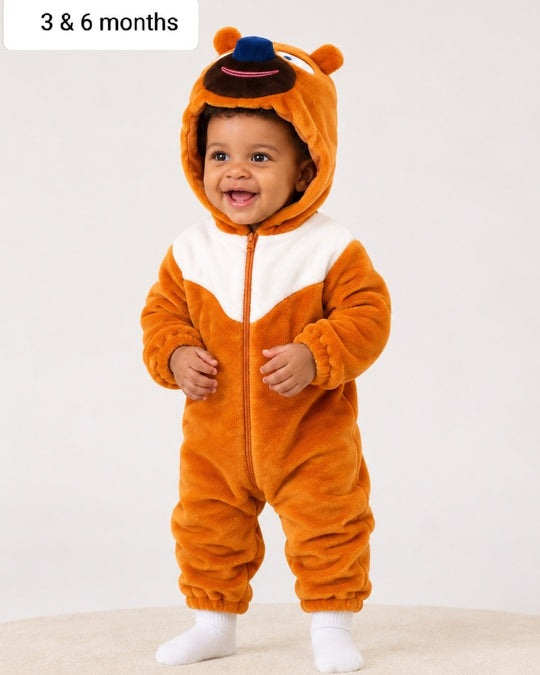 Warm Baby Fleece Romper