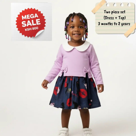 2-piece Cotton Dress &amp; Top sets.
