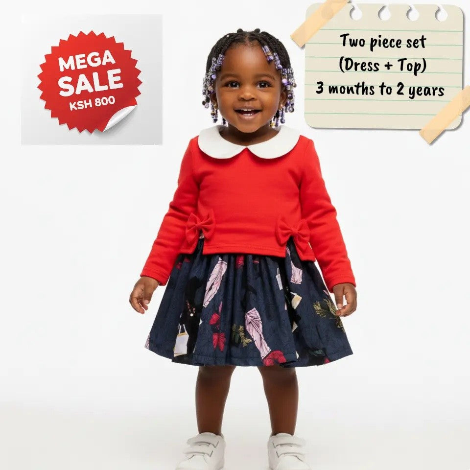 2-piece Cotton Dress &amp; Top sets.