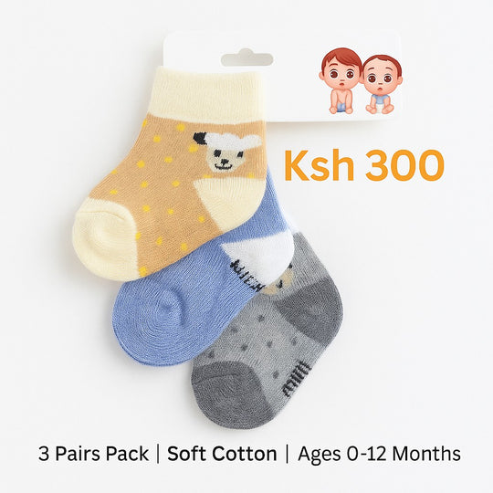 3 Pairs Baby Socks
