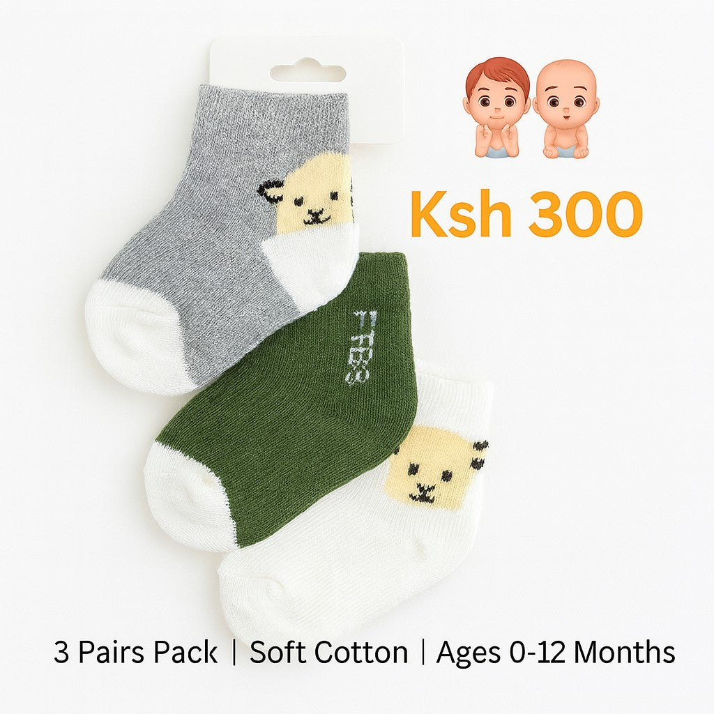 3 Pairs Baby Socks