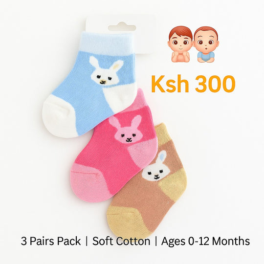 3 Pairs Baby Socks