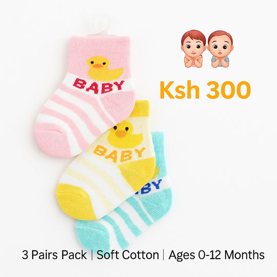 3 Pairs Baby Socks