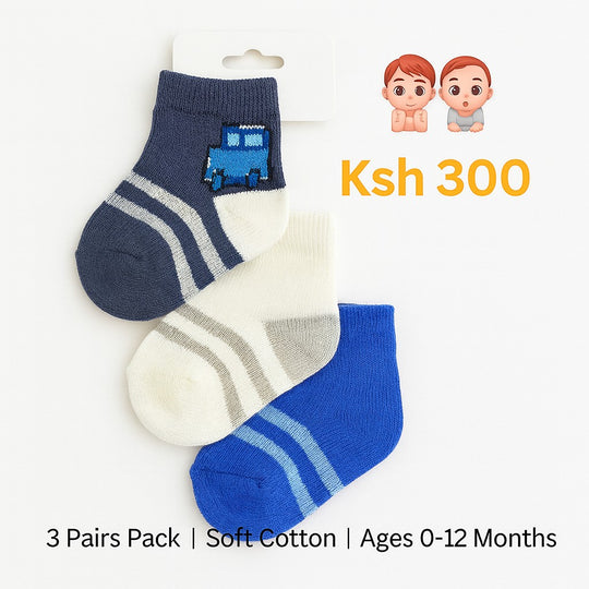 3 Pairs Baby Socks