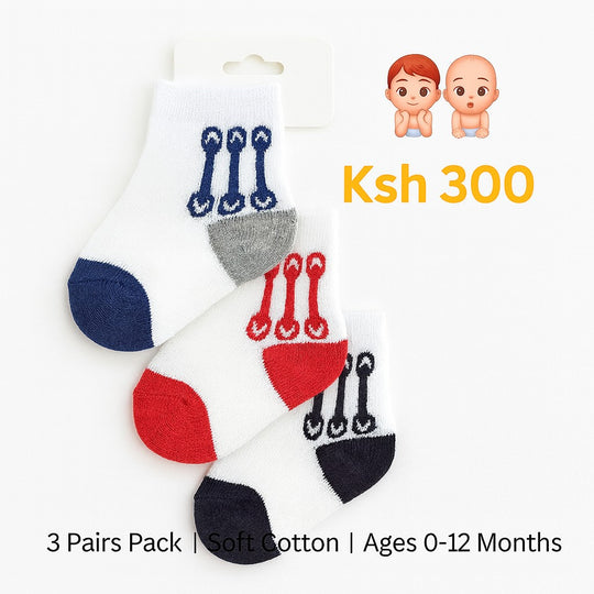 3 Pairs Baby Socks