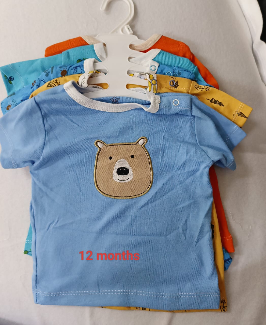 5 - Baby T-shirt Set : 12 Months