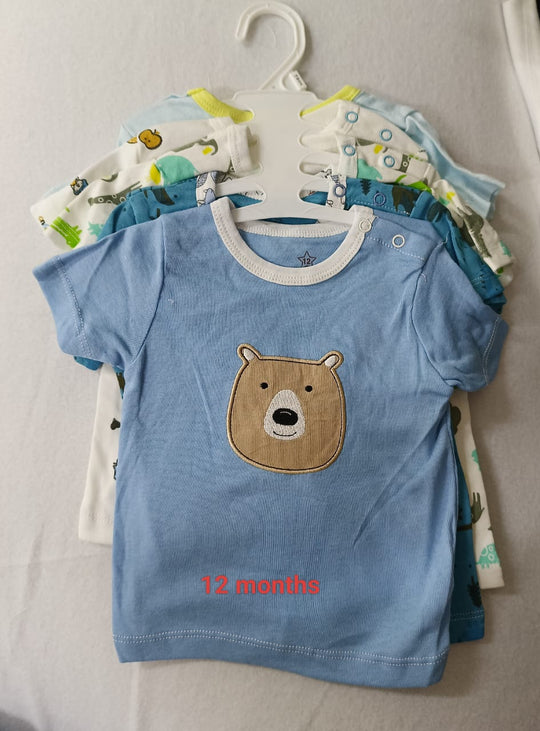 5 - Baby T-shirt Set : 12 Months