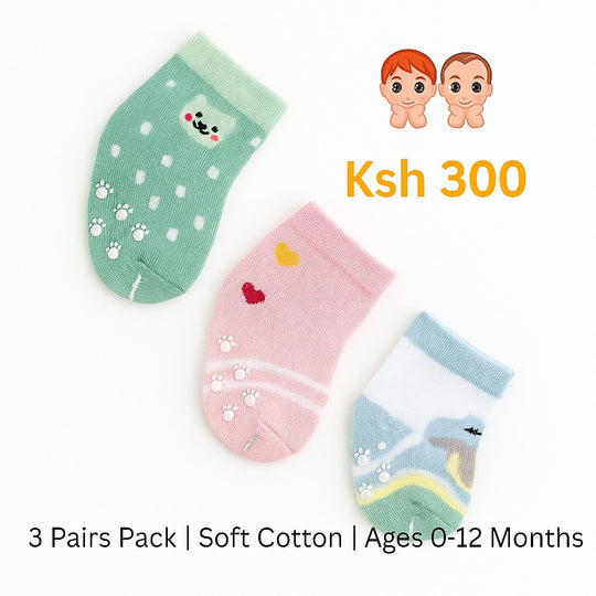 3 Pairs Baby Socks