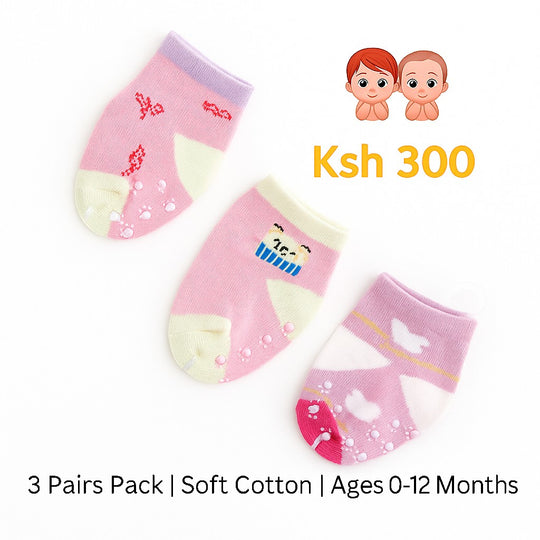3 Pairs Baby Socks