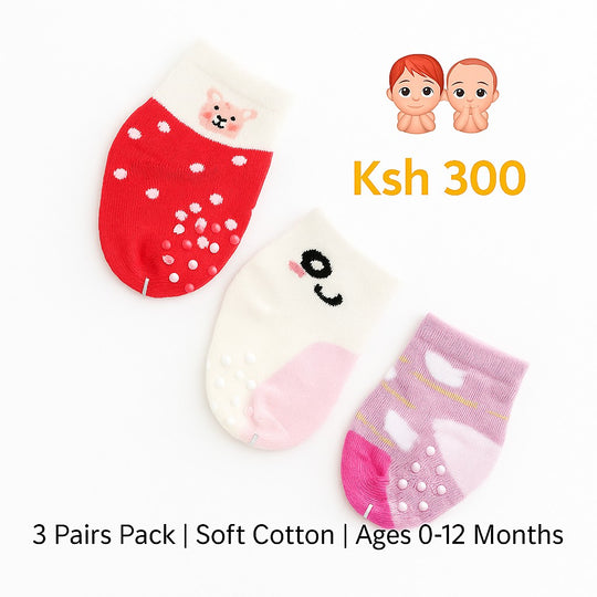 3 Pairs Baby Socks