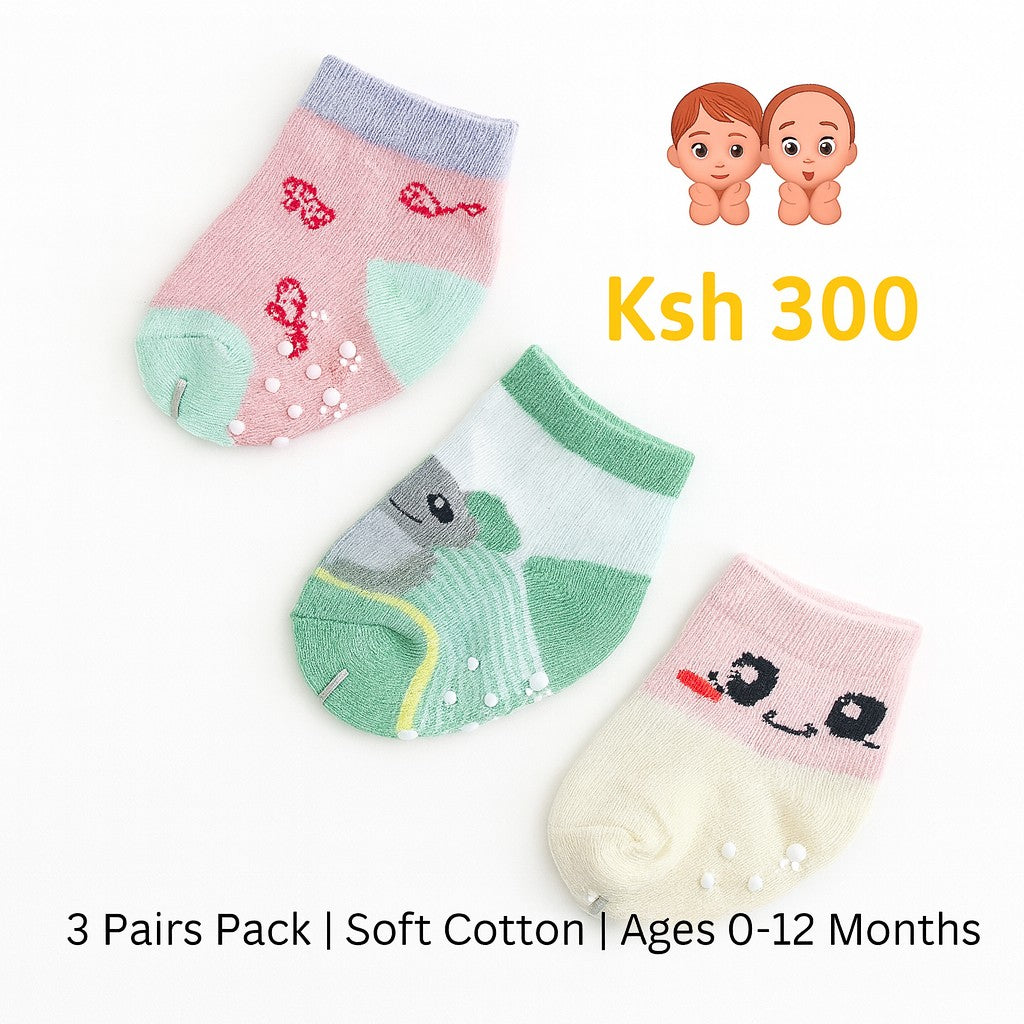 3 Pairs Baby Socks