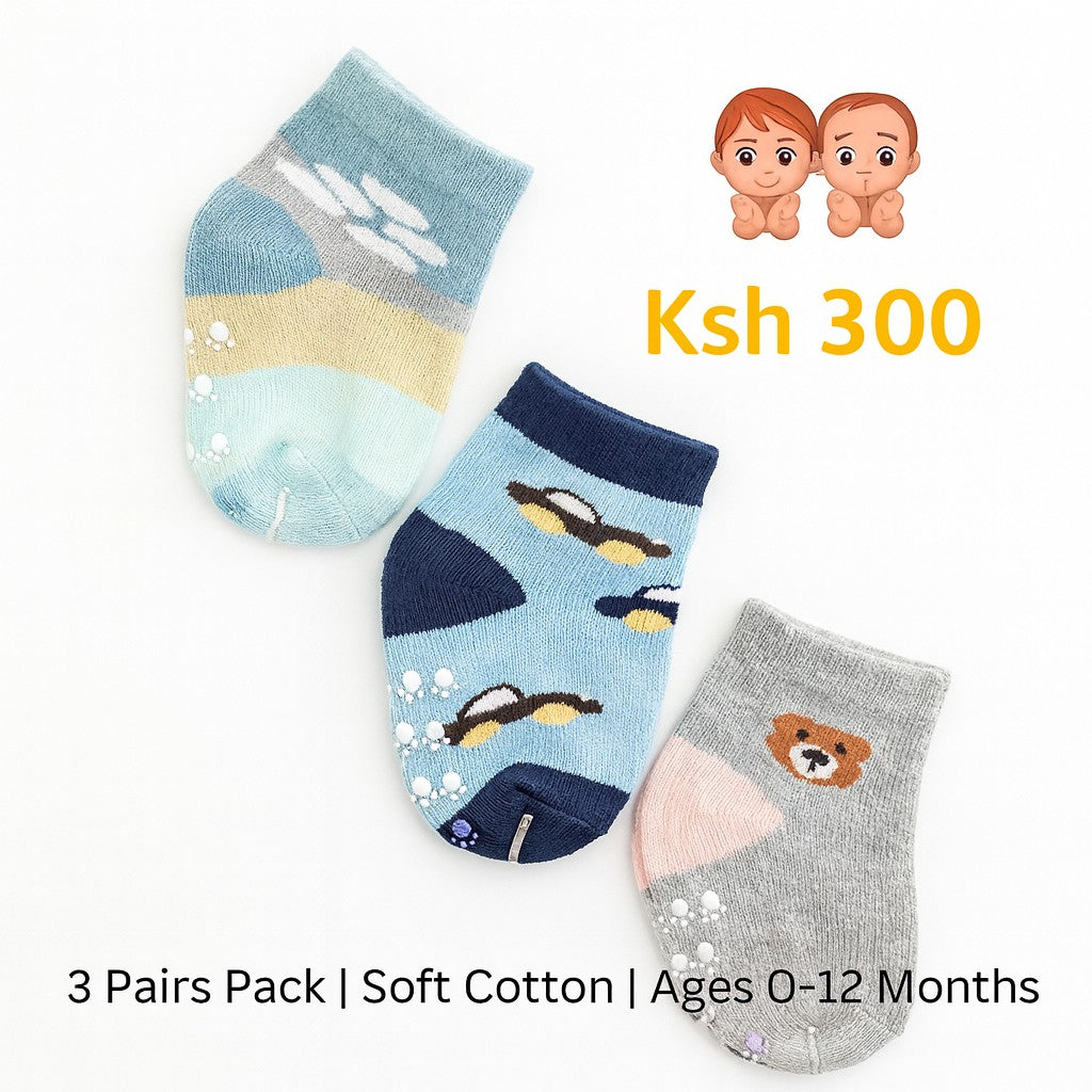 3 Pairs Baby Socks