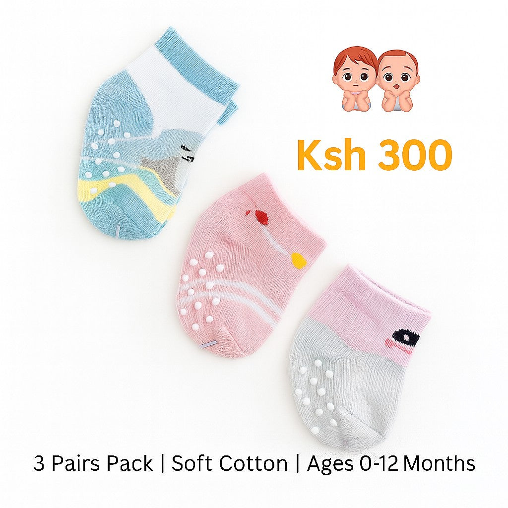3 Pairs Baby Socks