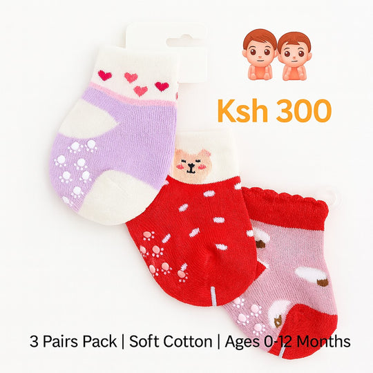 3 Pairs Baby Socks