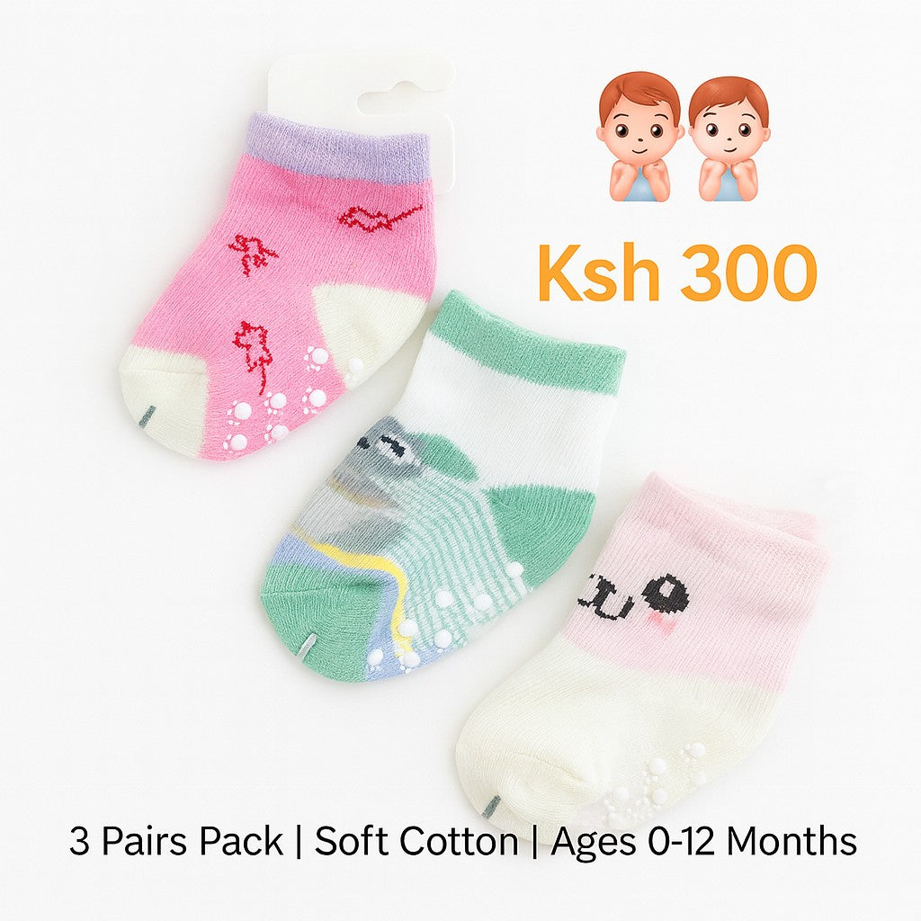 3 Pairs Baby Socks