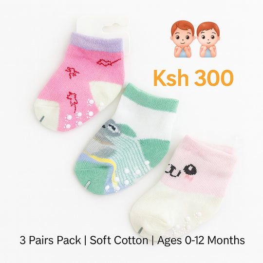 3 Pairs Baby Socks