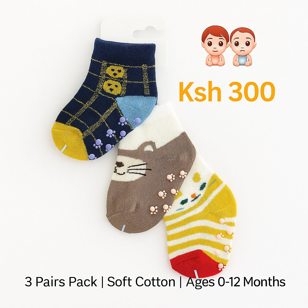 3 Pairs Baby Socks