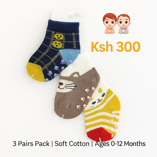 3 Pairs Baby Socks