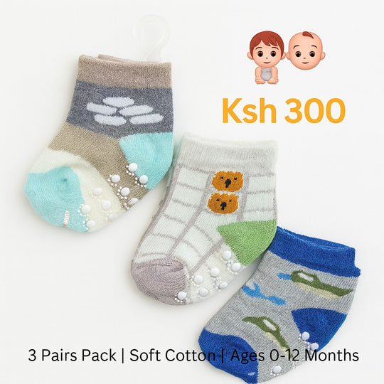 3 Pairs Baby Socks