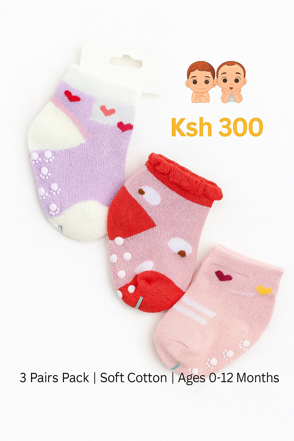 3 Pairs Baby Socks