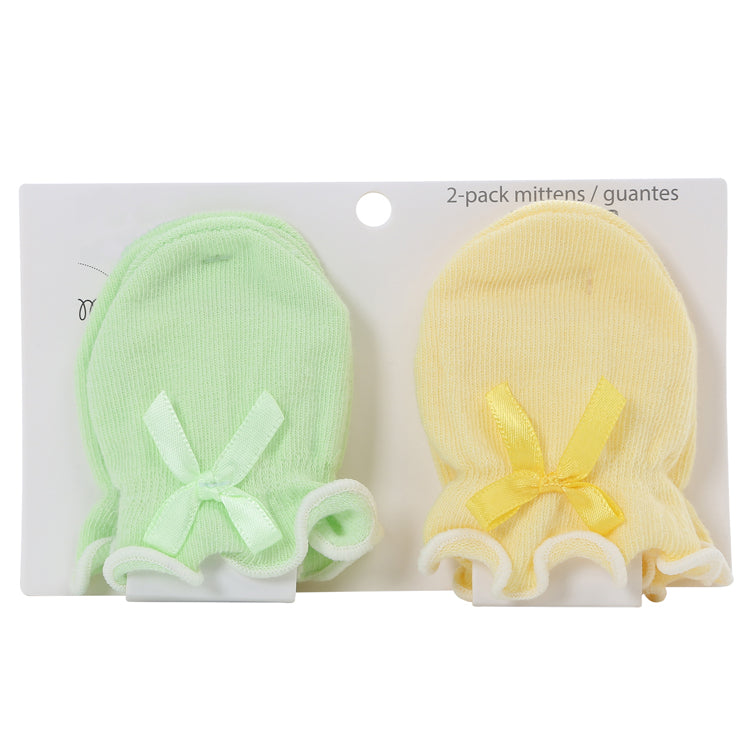 2 pairs of Baby mittens set