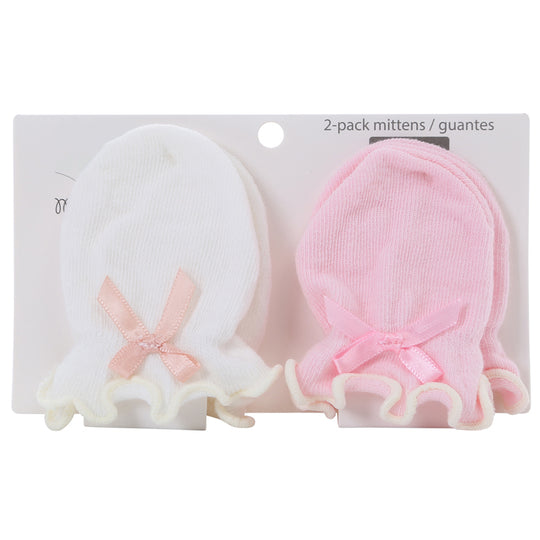 2 pairs of Baby mittens set