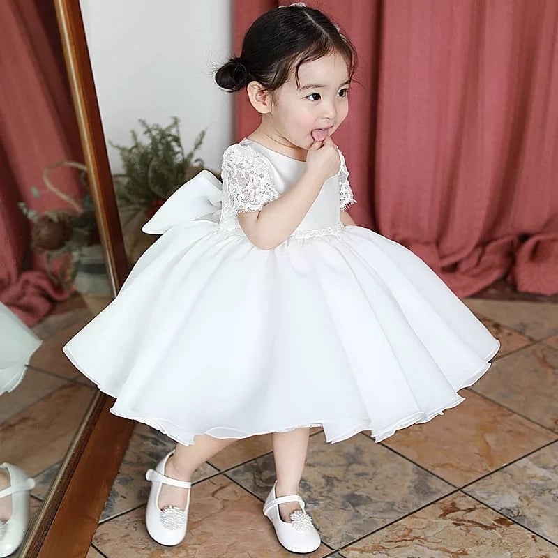 Toddler White Dress