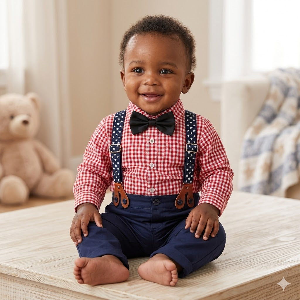 Boys Suspender Clothes set