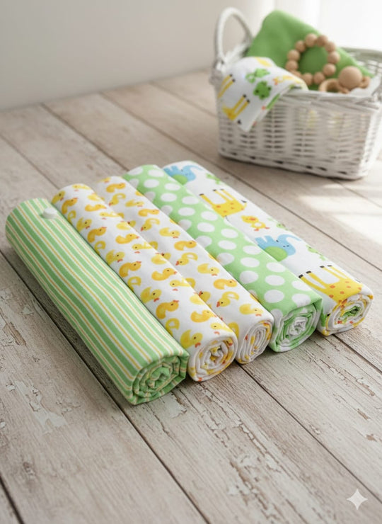 4pcs Receiving Flannels