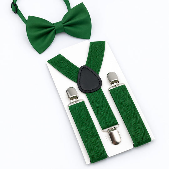 Kids Suspender + Bow Tie Set