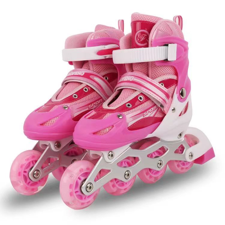 Adjustable roller inline skates shoes