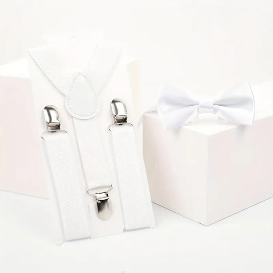 Kids Suspender + Bow Tie Set