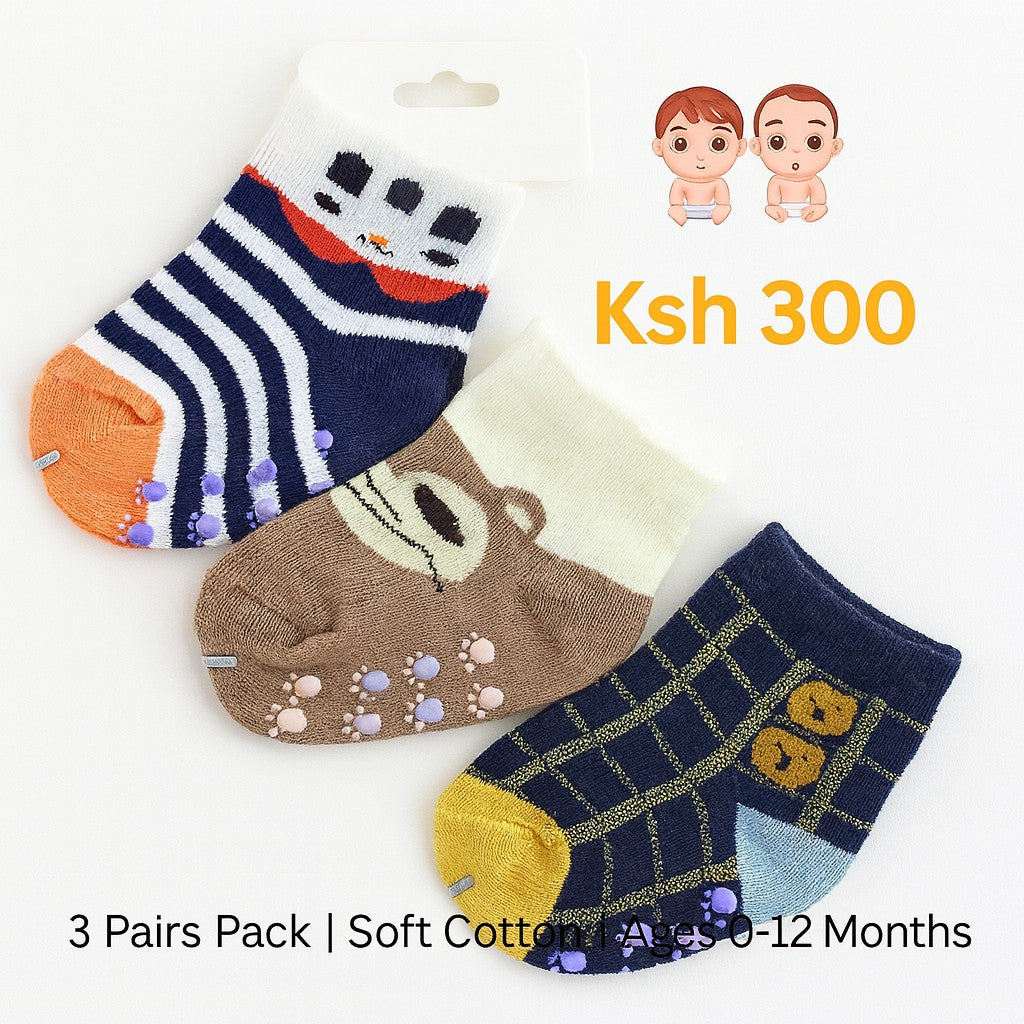 3 Pairs Baby Socks
