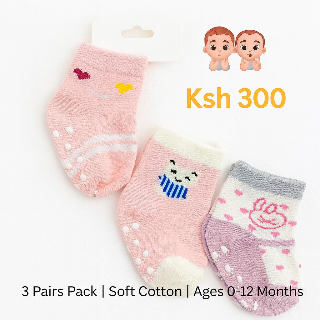 3 Pairs Baby Socks