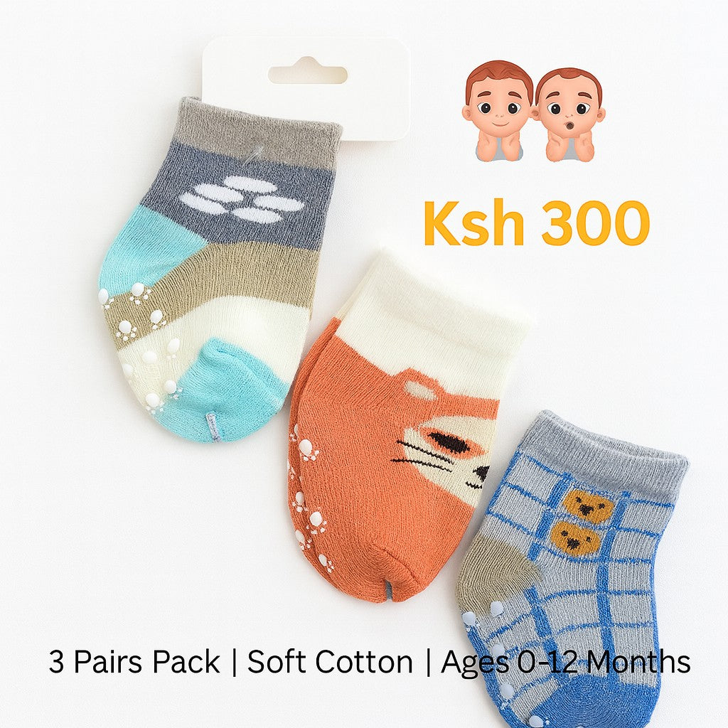3 Pairs Baby Socks