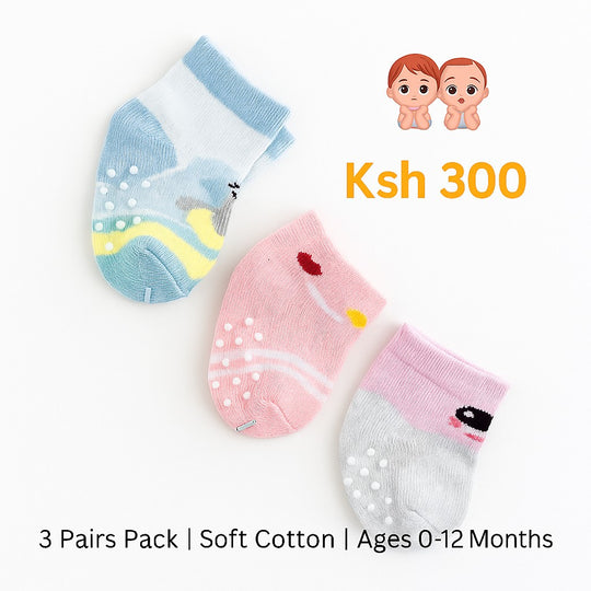3 Pairs Baby Socks