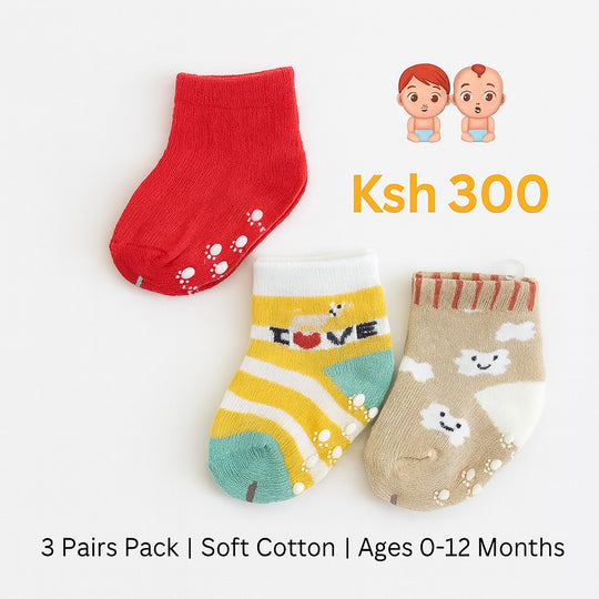 3 Pairs Baby Socks