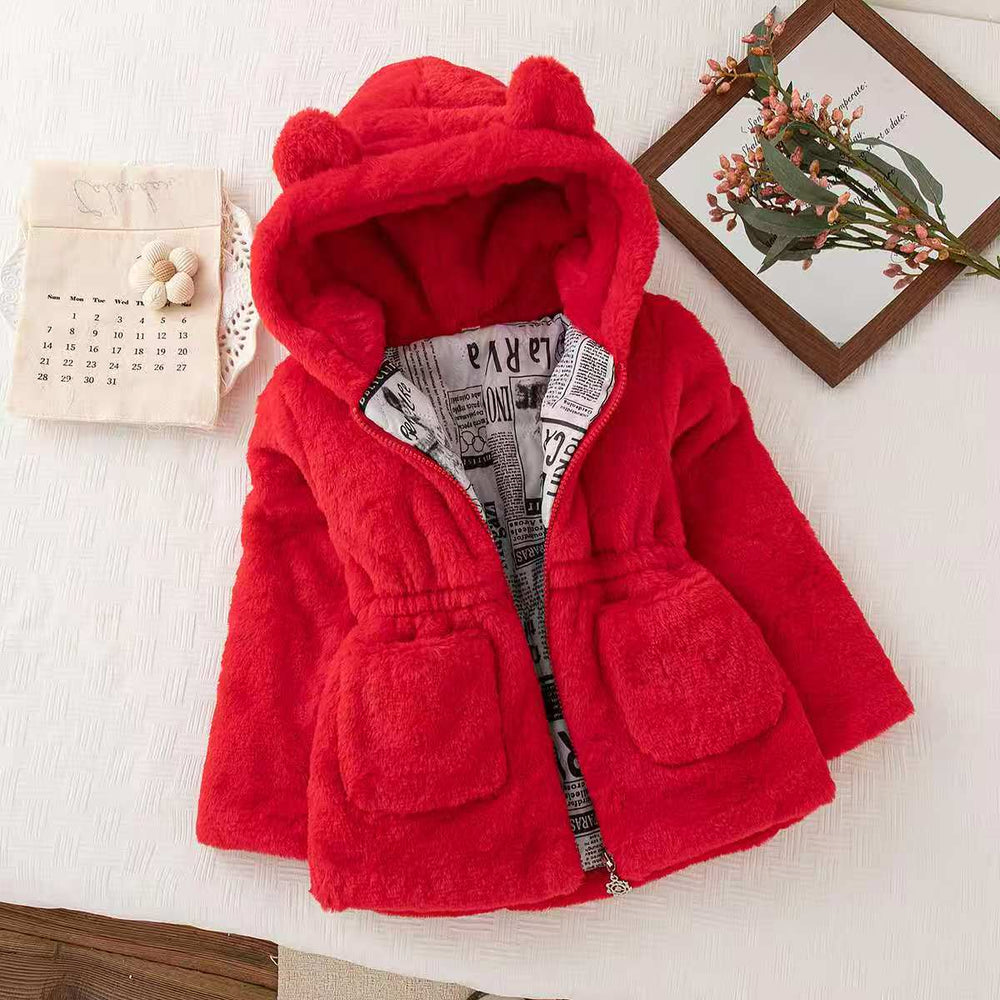 Soft Fleece Hooded Winter Jacket