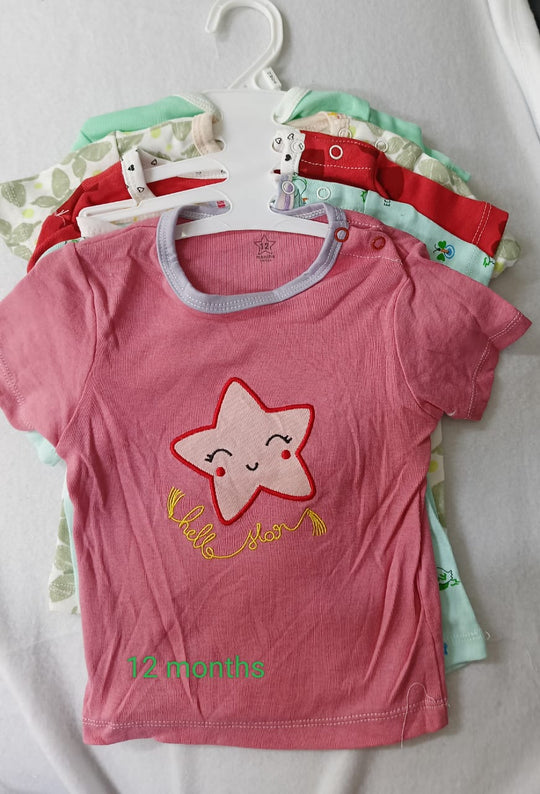 5 - Baby T-shirt Set : 12 Months