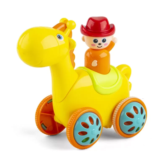 Push & Go Animal Rider Toy – No Batteries Needed!