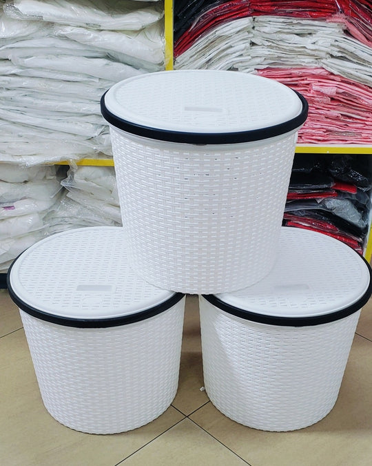 Laundry Basket with Lid ( Square)