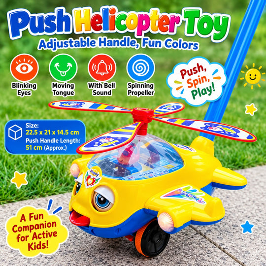 Push Helicopter Toy – Fun, Action & Adventure