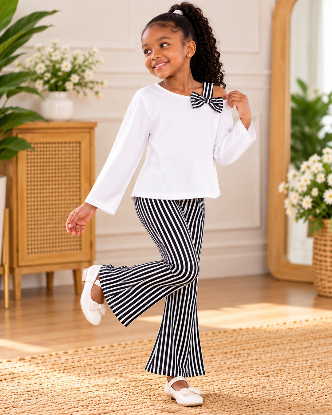 Girls Striped Outfit