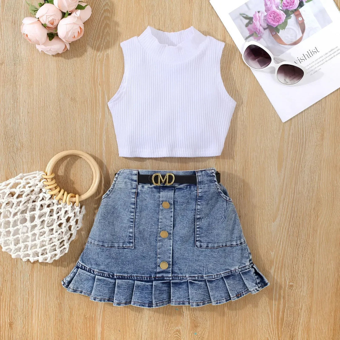 Girls Skirt Set
