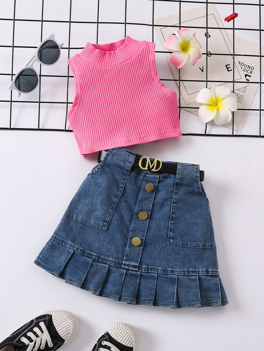 Girls Skirt Set