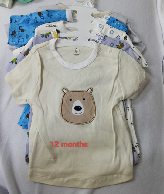 5 - Baby T-shirt Set : 12 Months